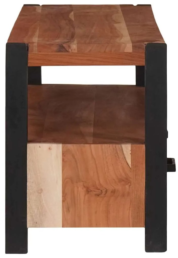 vidaXL Ντουλάπι TV με συρτάρι Καφέ 110 x 30 x 40 cm Μασίφ ξύλο ακακίας