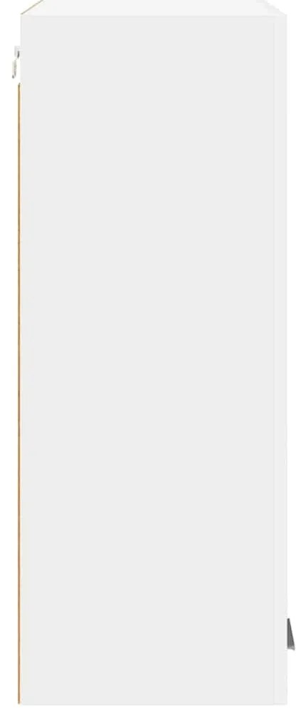 vidaXL Κρεμαστό ντουλάπι με αποθήκευση Riga Λευκό 60 x 31 x 80 εκ.