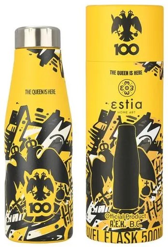 Estia Θερμός - Παγούρι Travel Flask AEK BC Edition 500ml The Queen Is Here 00-27209