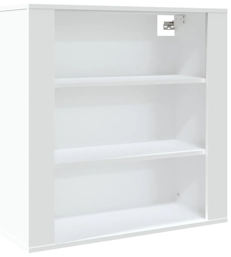 vidaXL Ντουλάπι Τοίχου Λευκό 80x33x80 εκ. από Επεξεργασμένο Ξύλο