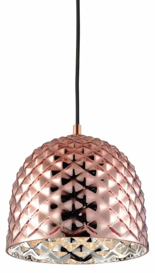 Φωτιστικό Οροφής 1ΧΕ27 V36352CP Φ24ΧΗ120cm Copper Aca Glass