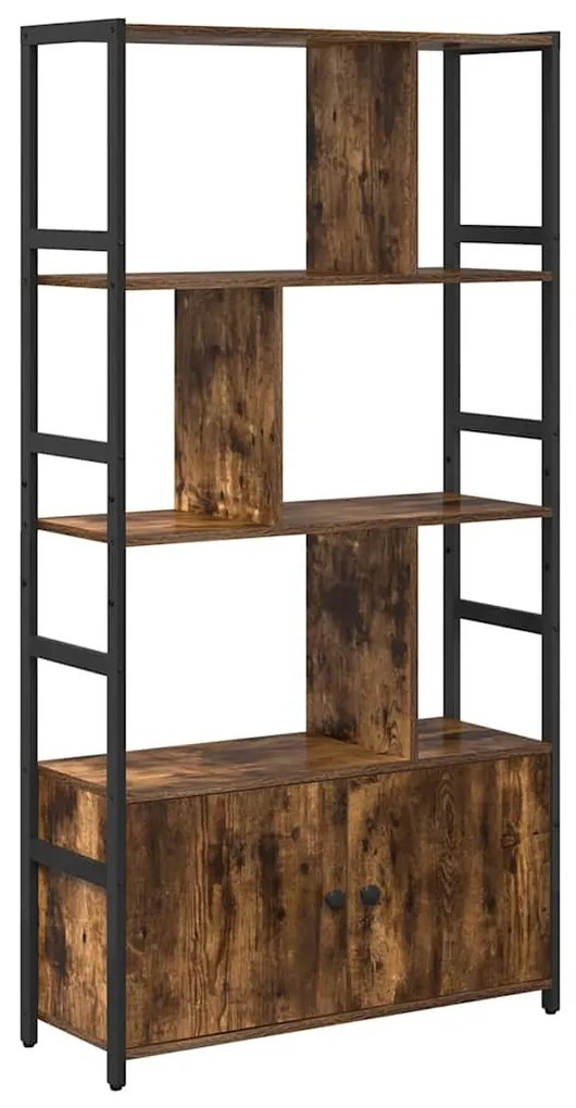 vidaXL Ράφι Βιβλίων Καπνιστό Δρύς 80 x 30 x 155,5 εκ