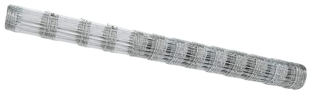 vidaXL Περίφραξη αγρού Ασημί 50 x 1.4 μ Γαλβανισμένος χάλυβας