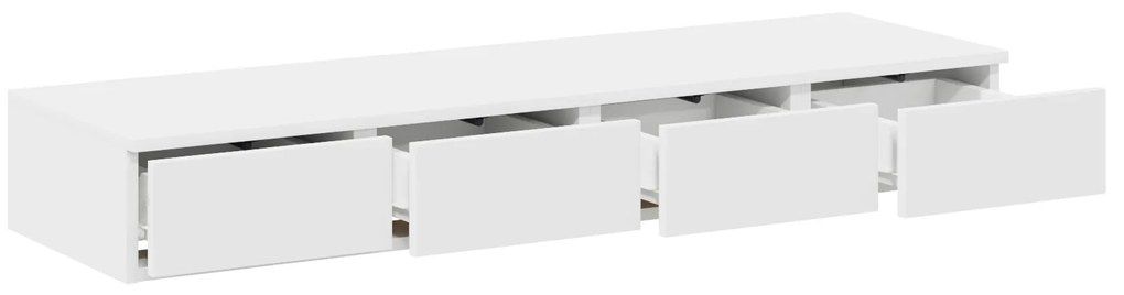 vidaXL Συρταριέρες Λευκές 120x36,5x16,5 εκ από κατασκευασμένο ξύλο