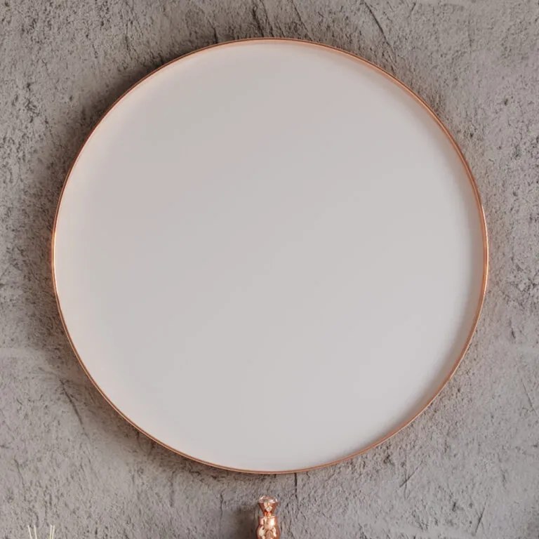 ΚΑΘΡΕΦΤΗΣ FIORE ΣΤΡΟΓΓΥΛΟΣ 80cm WHITE MAT 3MFIO080RWHM