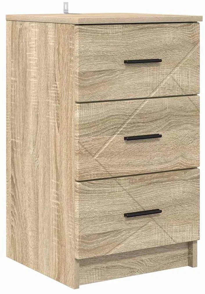 vidaXL Κομοδίνο Sonoma Δρυς 38 x 38 x 66 εκ Επεξεργασμένο ξύλο