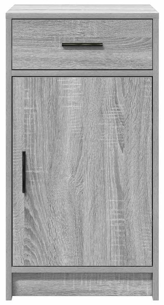 vidaXL Πλαϊνό γραφείο με συρτάρι Γκρίζο Σονομα 40 x 40.5 x 75 εκ
