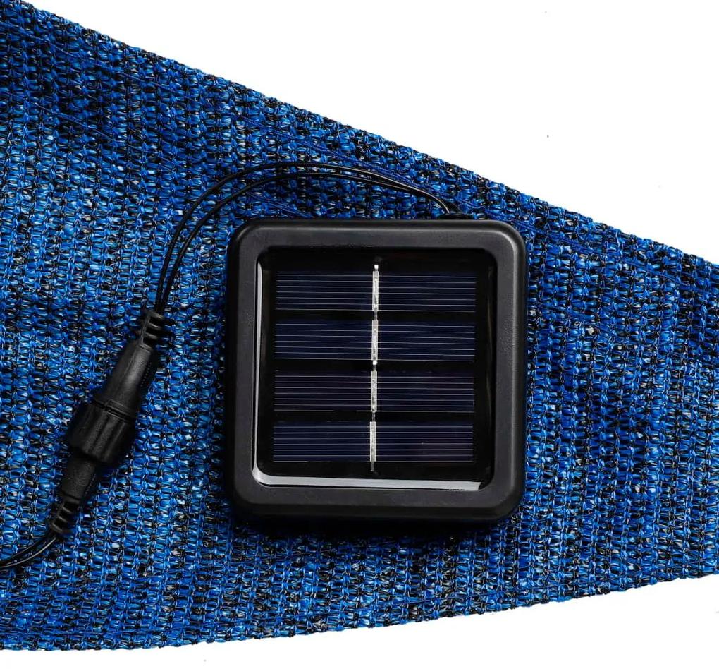 HI Ηλιακό Πανί με 100 LED Ανοιχτό Μπλε 3,6 x 3,6 x 3,6 μ. - Μπλε