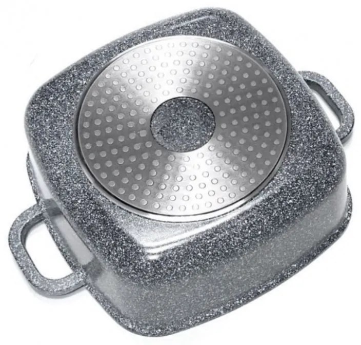 Кατσαρόλα Klausberg KB 7528, 2.8 l, Γυάλινο καπάκι, Μαρμάρινη Επίστρωση, Επαγωγή, Γκρι