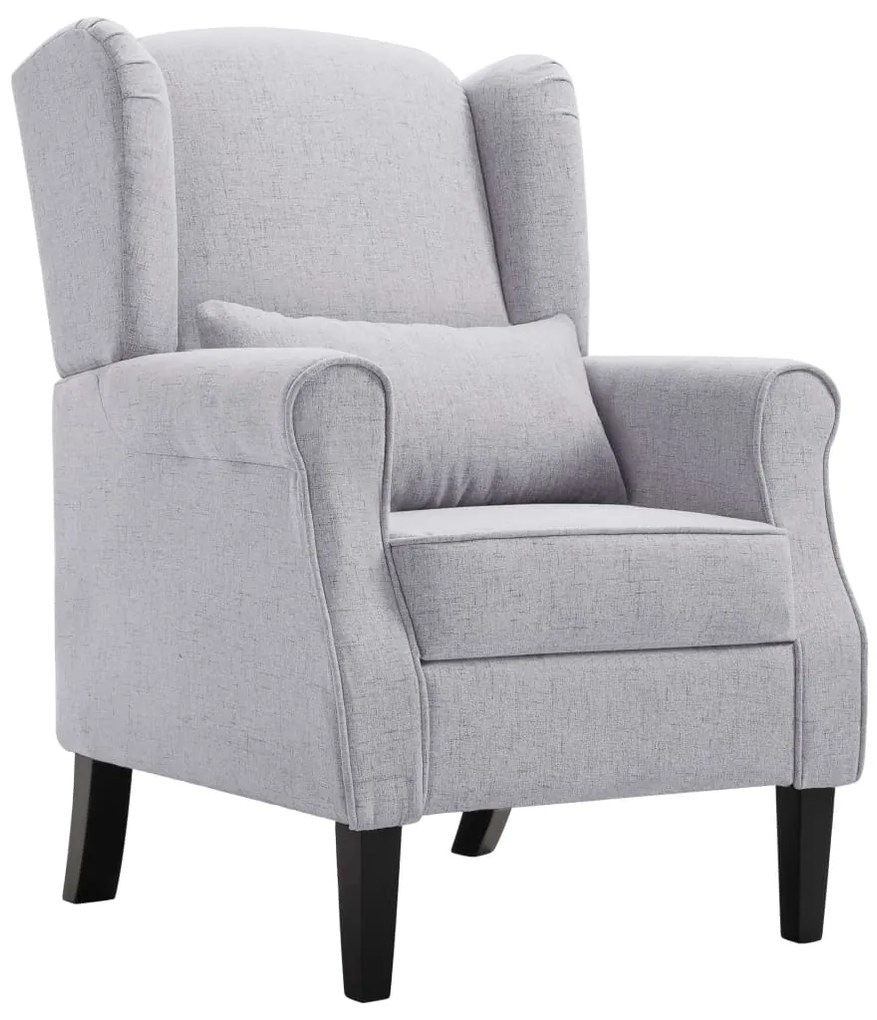 Πολυθρόνα Ανοιχτό Γκρι Υφασμάτινη