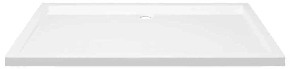vidaXL Βάση Ντουζιέρας Ορθογώνια Λευκή 70 x 120 εκ. από ABS