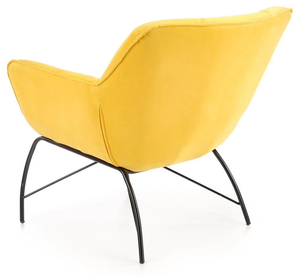 BELTON leisure chair color: yellow