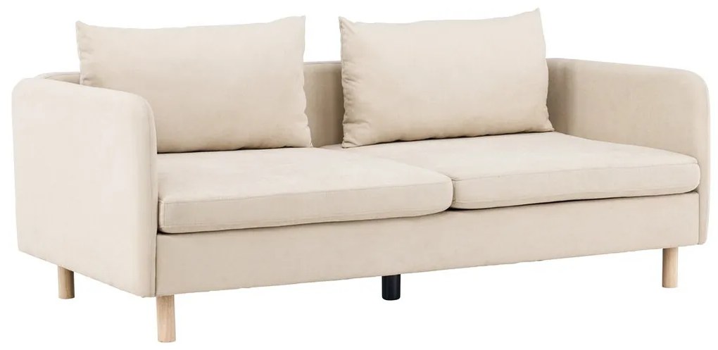 Καναπές Dallas H100, Beige, 197x102x83cm, 54 kg, Ταπισερί, Πόδια: Ξύλο, Ξύλο: Καουτσούκ | Epipla1.gr