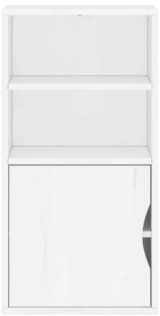 vidaXL Βοηθητικό Ντουλάπι ODDA Λευκό 40x24x79εκ. από Μασίφ Ξύλο Πεύκου