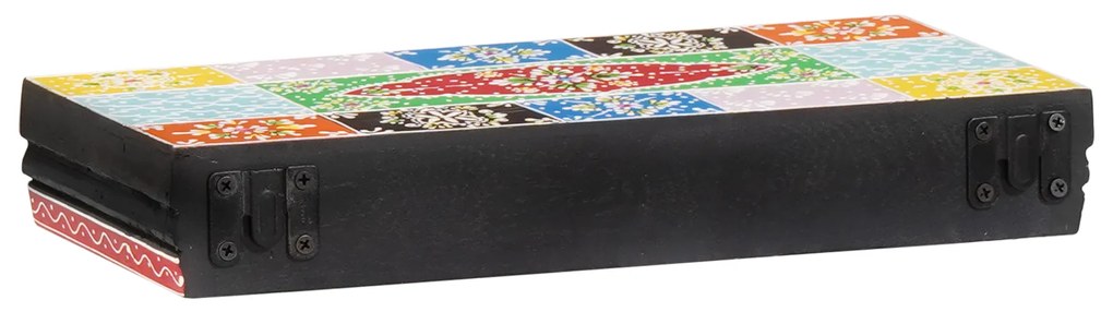 vidaXL Ράφια Τοίχου 2 τεμ 40x20x6 εκ. Στρατιωτικό Ξύλο Μάγκο