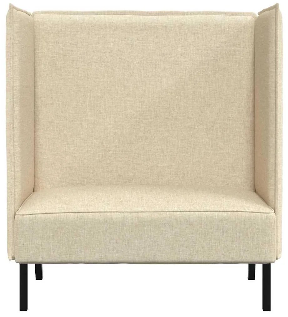 vidaXL Καναπές Υψηλής Πλάτης Κρεμ 109 x 56 x 121 εκ. ύφασμα