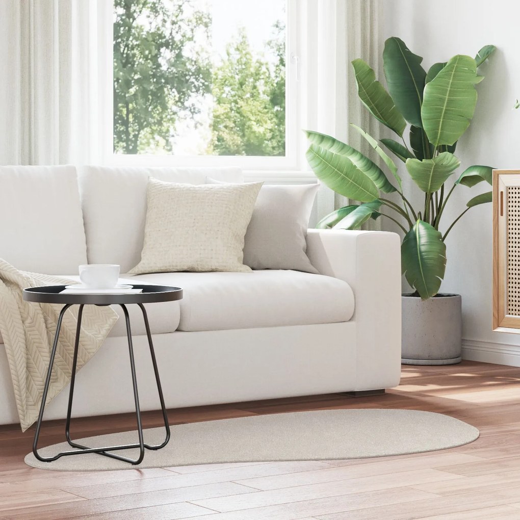 Χαλιά Μπεζ Πολυεστέρας 80 x 150 εκ. Χαλί Accent Κυματομορφή