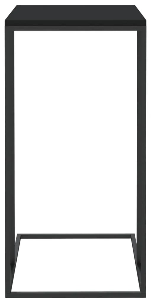 vidaXL Τραπέζι Βοηθητικό Μαύρο 40x30x59 εκ. από Επεξεργασμένο Ξύλο