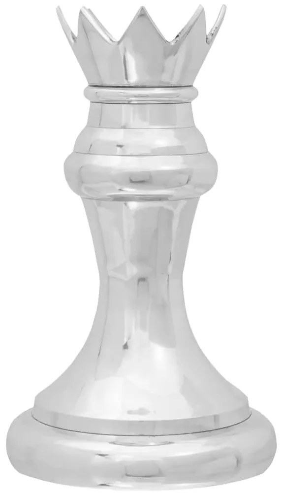 vidaXL Γλυπτά 2 pcs Ασημί Αλουμίνιο