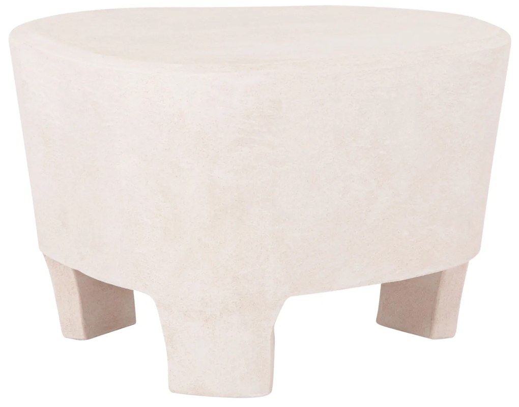 ΤΡΑΠΕΖΙ ΣΑΛΟΝΙΟΥ ΣΕΙΡΑ SANTORINI HM18053 MDF ΣΕ ΥΠΟΛΕΥΚΟ ΧΡΩΜΑ 54x61x40,5Υεκ.