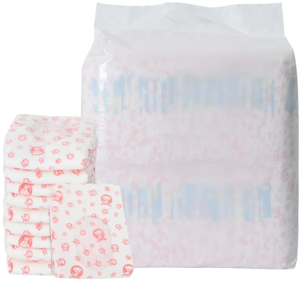 vidaXL Μίας χρήσης πάνα σκύλου θηλυκή 50 pcs Λευκό XL