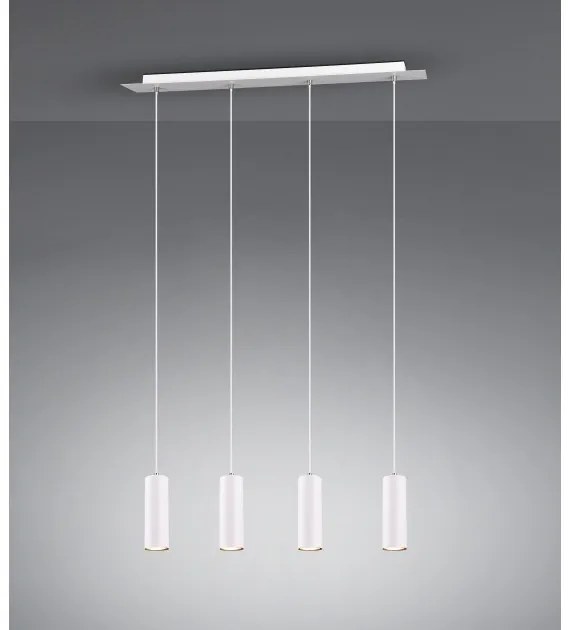 Κρεμαστό Φωτιστικό Ράγας 4xGU10 35W IP20 Marley 312400401 Trio Lighting-312400401-Λευκό 312400401