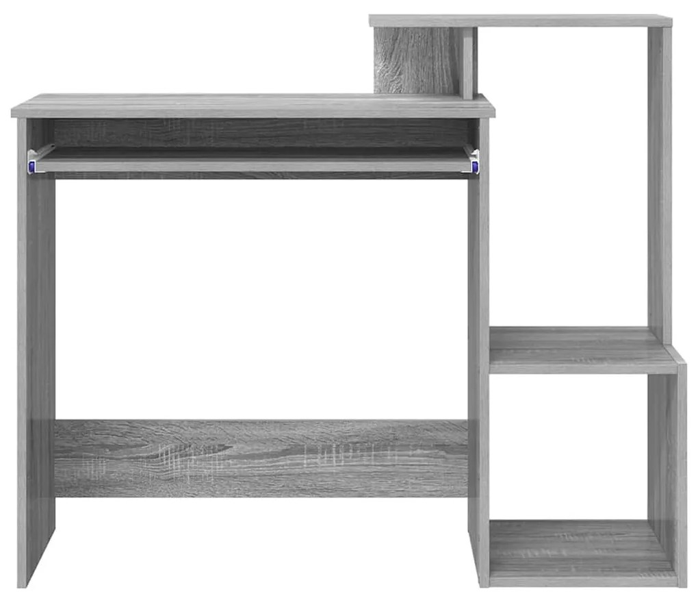 vidaXL Γραφείο Γκρίζο Σονομα 106 x 40 x 88.5 εκ Επεξεργασμένο ξύλο