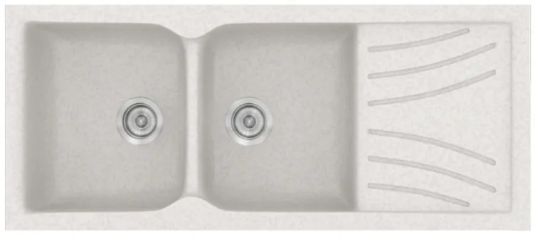 Sanitec Classic 332 Metallic Ice Ένθετος Νεροχύτης 80cm