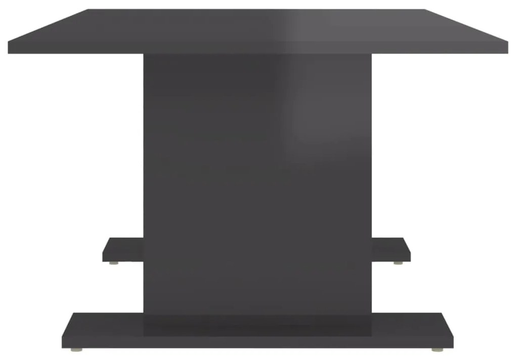 vidaXL Τραπεζάκι Σαλονιού Γυαλιστερό Γκρι 103,5x60x40 εκ. Μοριοσανίδα
