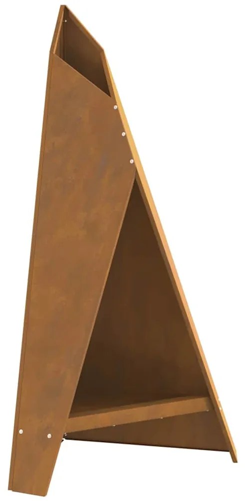 vidaXL Ράφι Φωτιάς Μαύρο 58x36x100 εκ. Ατσάλι