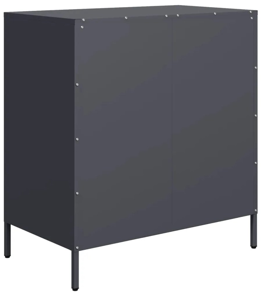 vidaXL Ντουλάπι Ανθρακί 68x39x73,5 εκ. από Χάλυβα Ψυχρής Έλασης