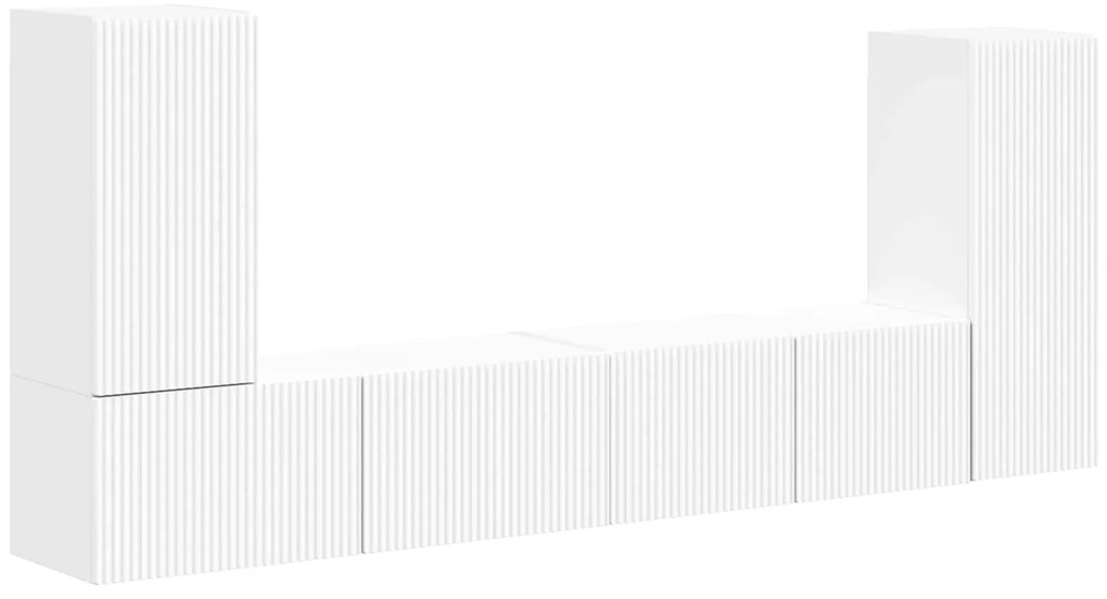 vidaXL 4 pcs Λευκό