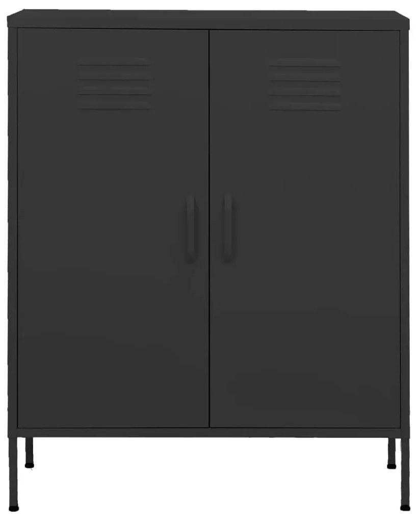vidaXL Ντουλάπι Αποθήκευσης Ανθρακί 80 x 35 x 101,5 εκ. Ατσάλινο