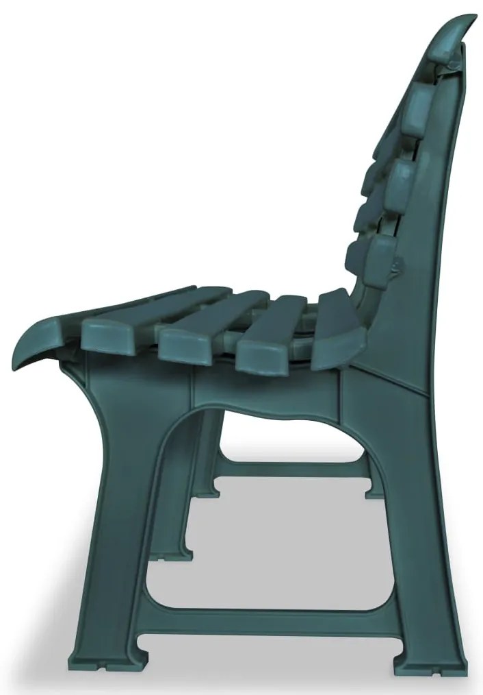 vidaXL Παγκάκι Κήπου Πράσινο 145,5 εκ. Πλαστικό