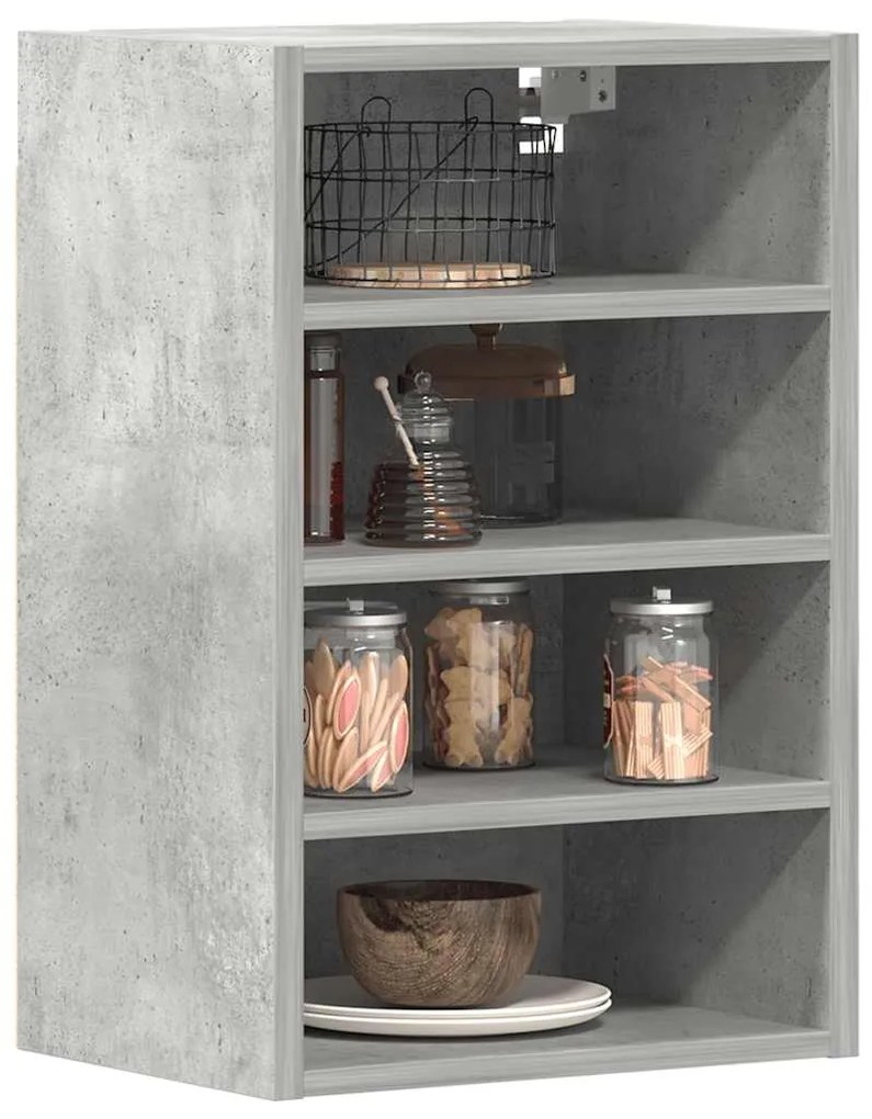 Κρεμαστό Ντουλάπι "Riga" Γκρι Σκυρόδεμα 40x29,5x60 εκ. από Τεχνητό Ξύλο