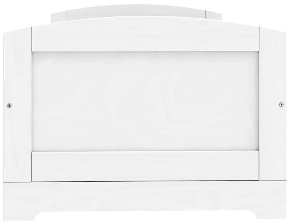 Καναπές Κρεβάτι 5 Συρτ. IRUN Λευκός 90x200εκ. Μασίφ Ξύλο Πεύκου - Λευκό