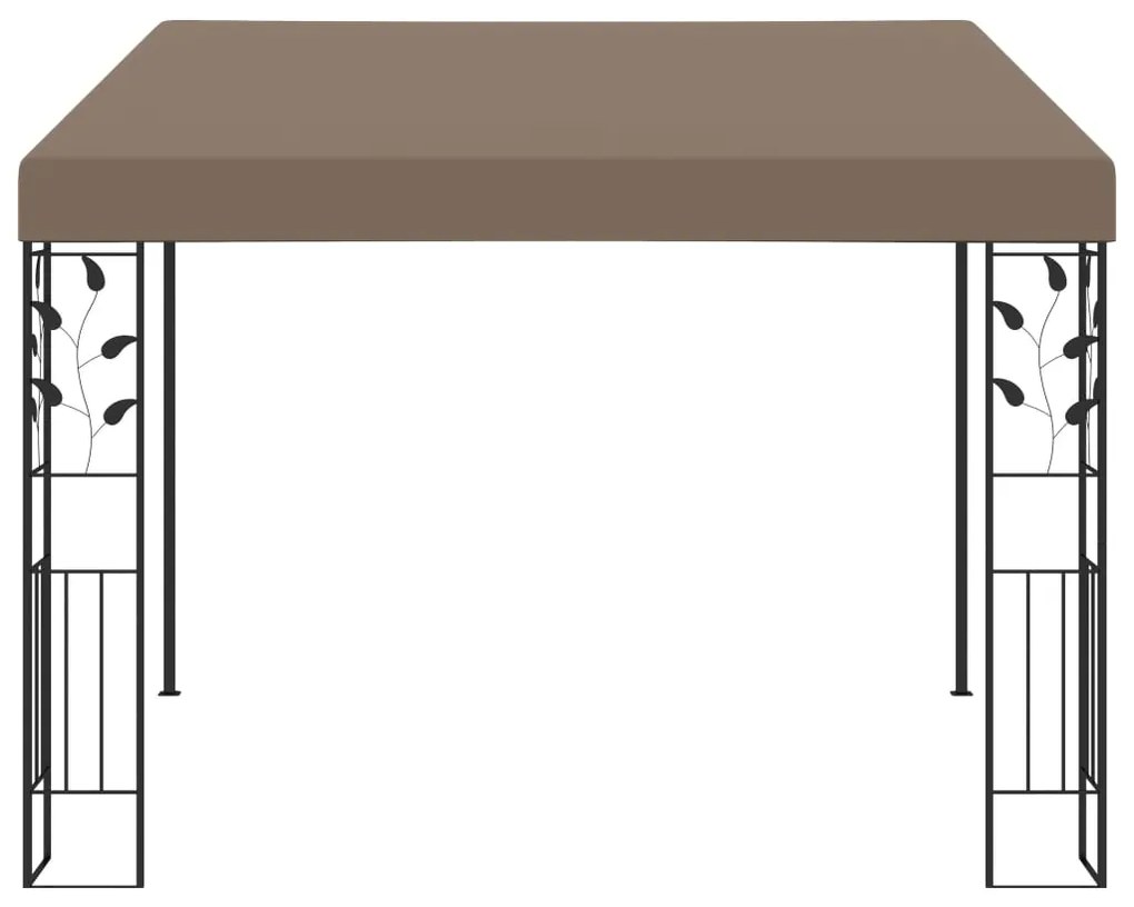 vidaXL Κιόσκι Επιτοίχιο Taupe 3 x 3 x 2,5 μ.