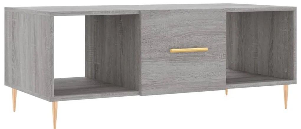 vidaXL Τραπεζάκι Σαλονιού Γκρι Sonoma 102x50x40 εκ. Επεξεργασμένο Ξύλο