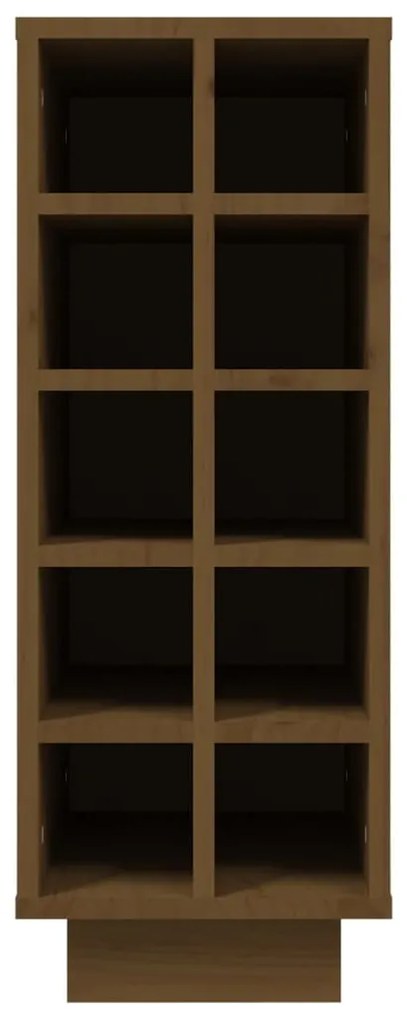 vidaXL Κάβα Κρασιών Μελί 23x34x61 εκ. από Μασίφ Ξύλο Πεύκου