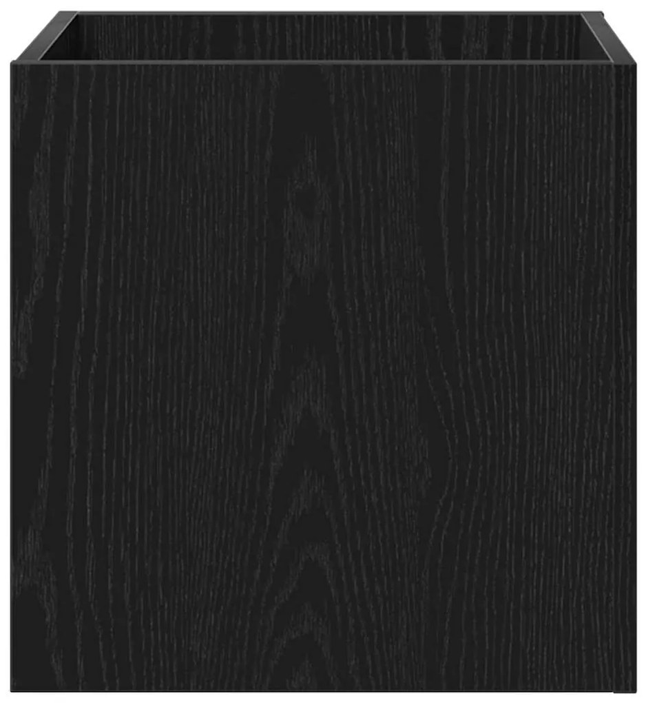 vidaXL Γλάστρα Μαύρη δρυς 40 x 40 x 40 cm Επεξεργασμένο ξύλο