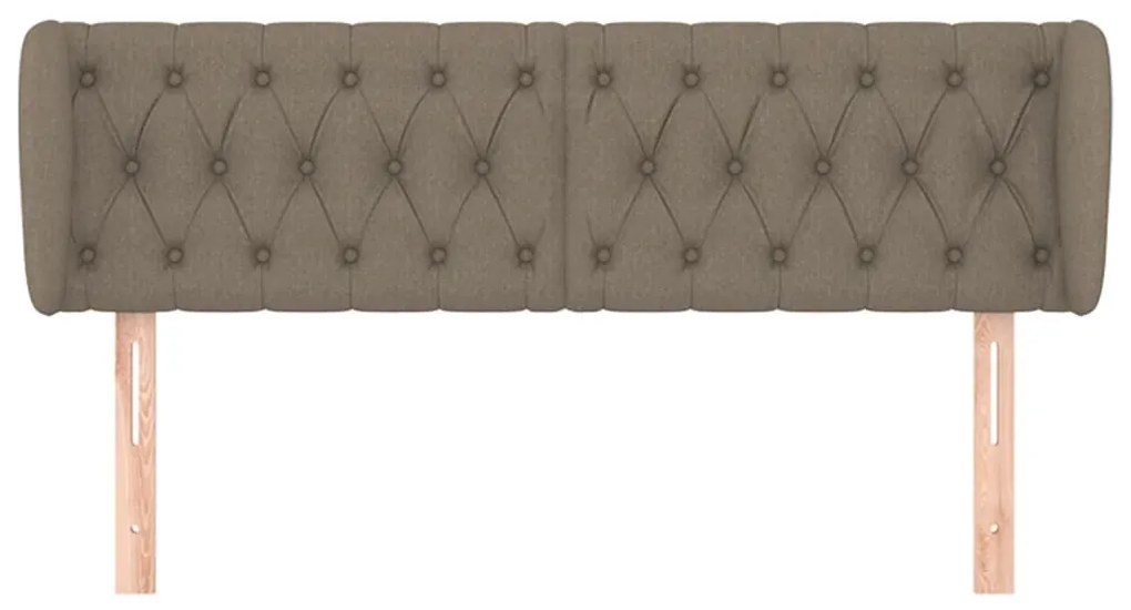 vidaXL Κεφαλάρι με Πτερύγια Taupe 147 x 23 x 78/88 εκ. Υφασμάτινο