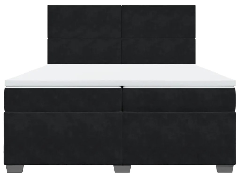 ΚΡΕΒΑΤΙ BOXSPRING ΜΕ ΣΤΡΩΜΑ ΜΑΥΡΟ 200X200 ΕΚ. ΒΕΛΟΥΔΙΝΟ 3293298