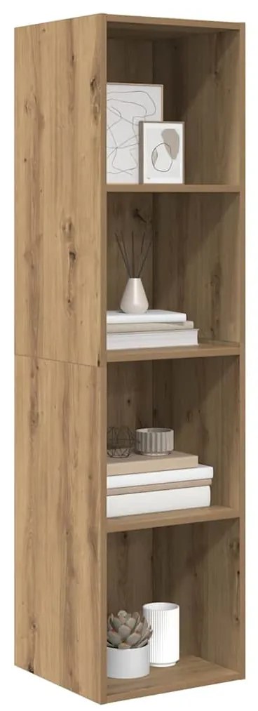 vidaXL Τοίχου Ντουλάπι Τηλεόρασης artisan δρυς 37 x 37 x 142.5 εκ