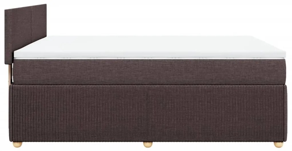 ΚΡΕΒΑΤΙ BOXSPRING ΜΕ ΣΤΡΩΜΑ ΣΚΟΥΡΟ ΚΑΦΕ 140X190 ΕΚ. ΥΦΑΣΜΑΤΙΝΟ 3287447