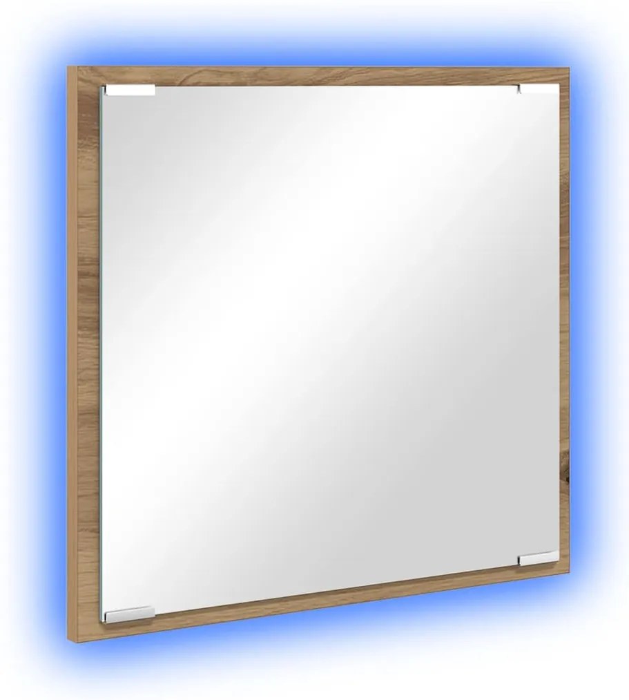 vidaXL LED Καθρέφτης Μπάνιο Ξυλεία Δρυός 40x8.5x37 εκ Επεξεργασμένο Ξύλο