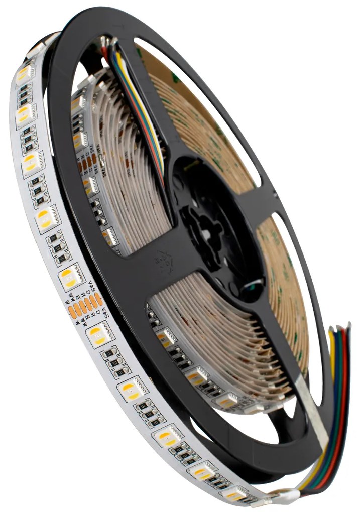 70265 GloboStar® GLOBOSTAR® PRISMA 70265 Ταινία LED 20.4W/m 2040lm/m 120° DC 24V IP20 60 x SMD5050 Chip/m Πολύχρωμο RGBW+WW Dimmable - Sanan SMD Chip - Μ500 x Π1 x Υ0.2cm - Ρολό 5 Μέτρων - 5 Χρόνια Εγγύηση