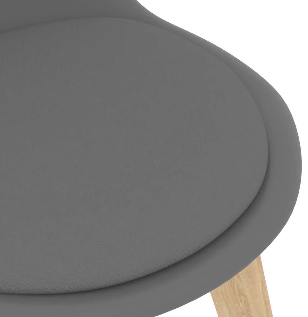 vidaXL Καρέκλες Τραπεζαρίας 2 τεμ. Γκρι Πλαστικές