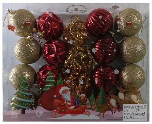 Σετ Χριστουγεννιάτικες μπάλες - 5cm - 20pcs - 231443-231443