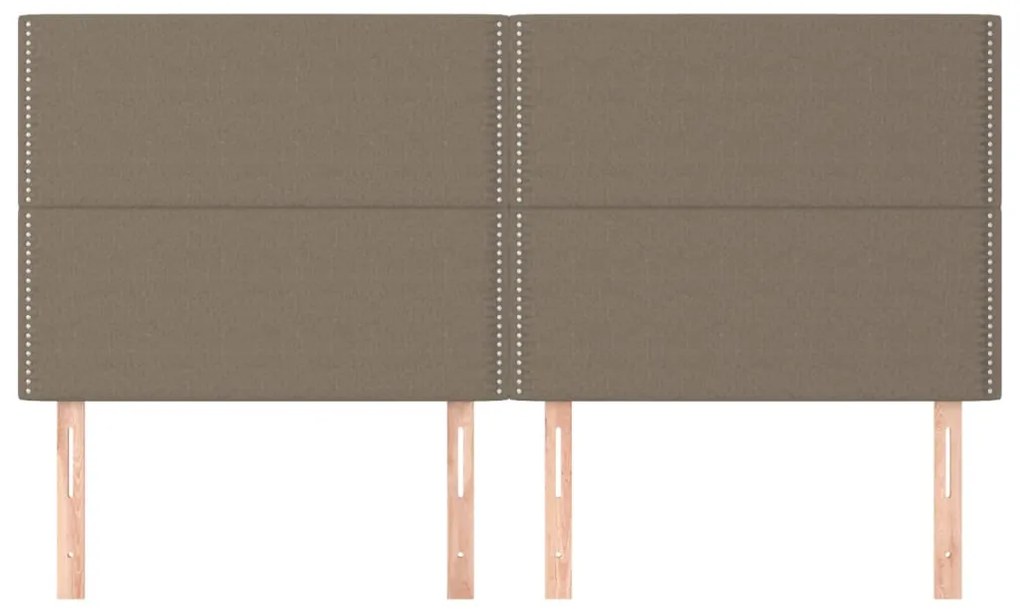 vidaXL Κεφαλάρια Κρεβατιού 4 τεμ. Taupe 90x5x78/88 εκ. Υφασμάτινο