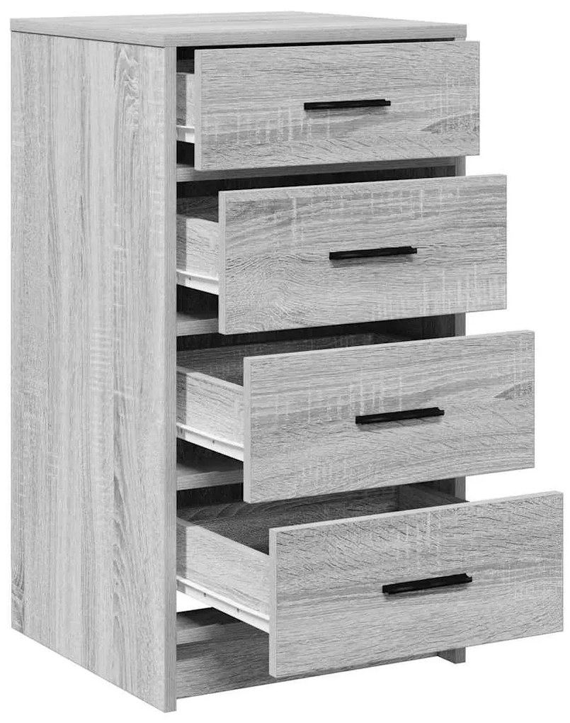 vidaXL Πλαϊνό γραφείο Γκρι sonoma 40 x 41 x 75 εκ Επεξεργασμένο ξύλο